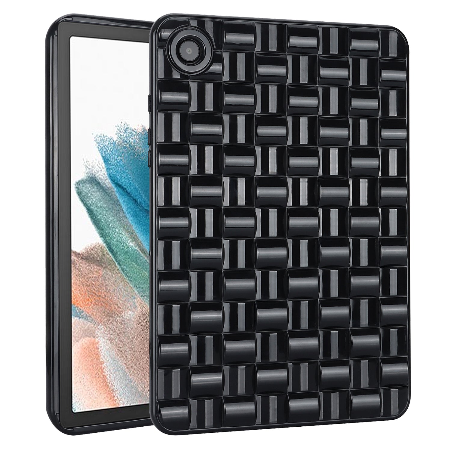 For Samsung Galaxy Tab A8 10.5 (2021) X200 Tab A8 10.5 (2022) TPU Flexible Back Cover Woven Texture Protective Tablet Case For Samsung Galaxy Tab A8 10.5 (2021) X200 Tab A8 10.5 (2022) TPU Flexible Back Cover Woven Texture Protective Tablet Case